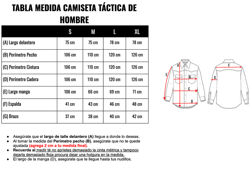 Camisa Tactica - Hombre
