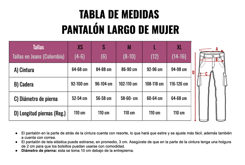 Pantalón No Convertible de montaña - Mujer