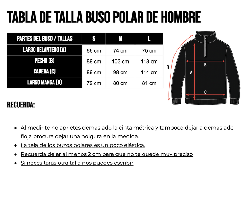 Buzo Polar Basic - Hombre