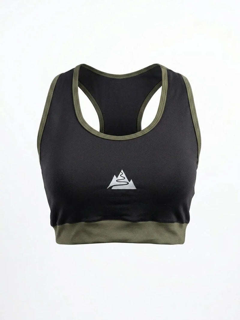 Top Deportivo - Mujer - Color Negro y verde