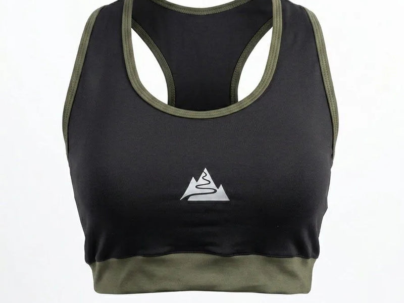 Top Deportivo - Mujer - Color Negro y verde